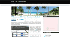Desktop Screenshot of koh-tao-thailand.de